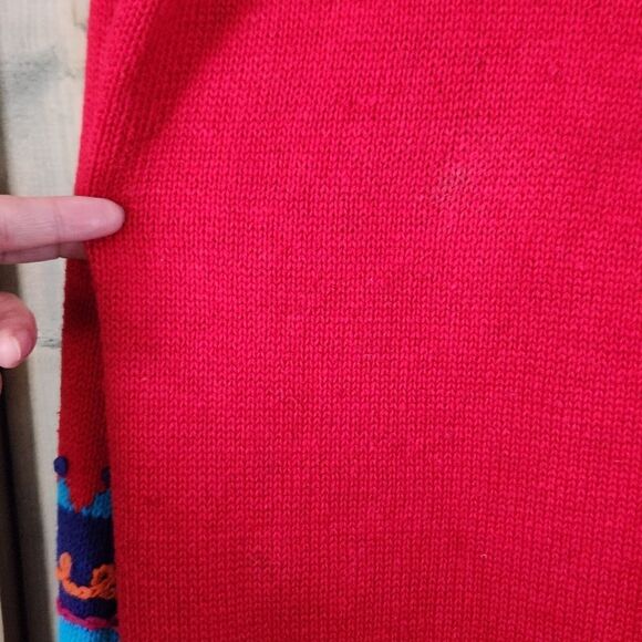 Celina Yang Embroidered Bohemian Tunic Sweater Oversized Medium Art To Wear - Picture 9 of 11